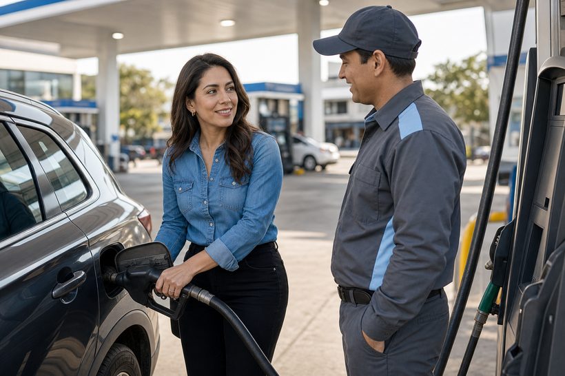 Cliente Misterioso en una gasolinera