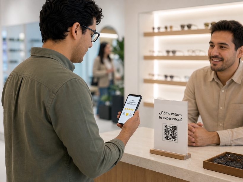 Voz del Cliente en una óptica