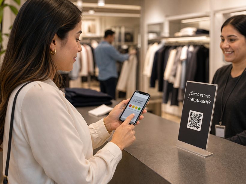 Voz del Cliente en tienda de ropa