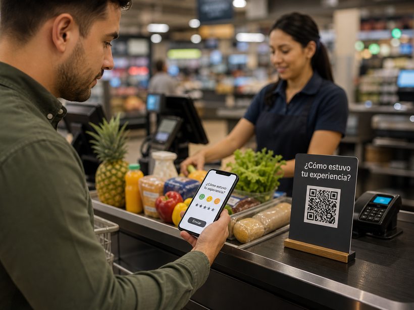 QR en la caja